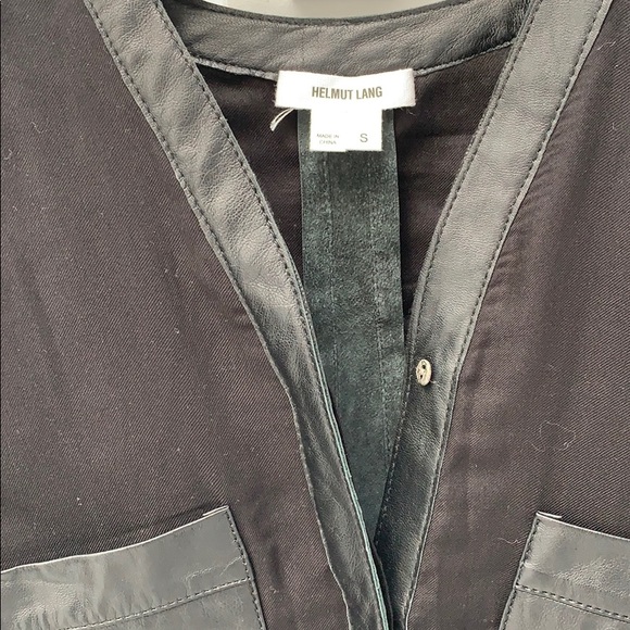 Helmet Lang  leather top - Picture 2 of 4